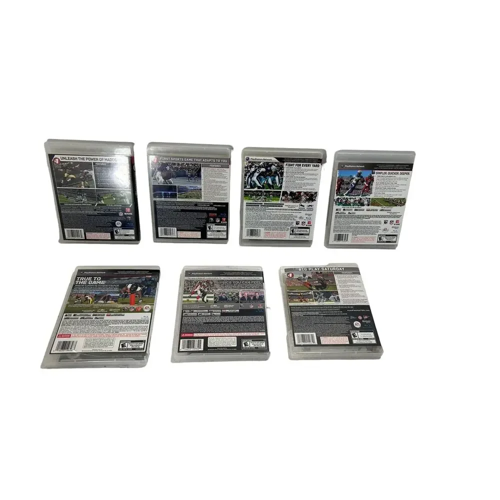 LOT OF (7) Football NFL PS3 Video Game Bundle Madden Lot Playstation Three Deal